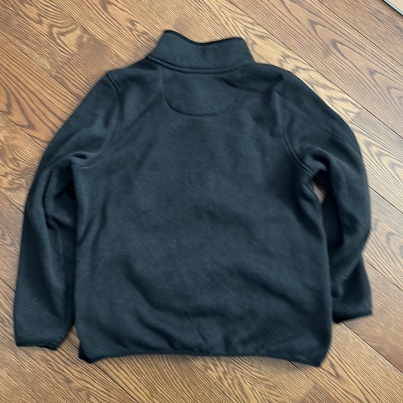 Mens LL Bean 1/4 Snap Fleece Slightly Fitted Pullover XL Black Logo left chest - Picture 5 of 5
